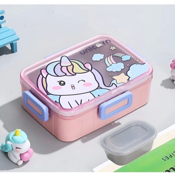 KIDS LUNCH BOX WITH SMALL SAUCE BOX