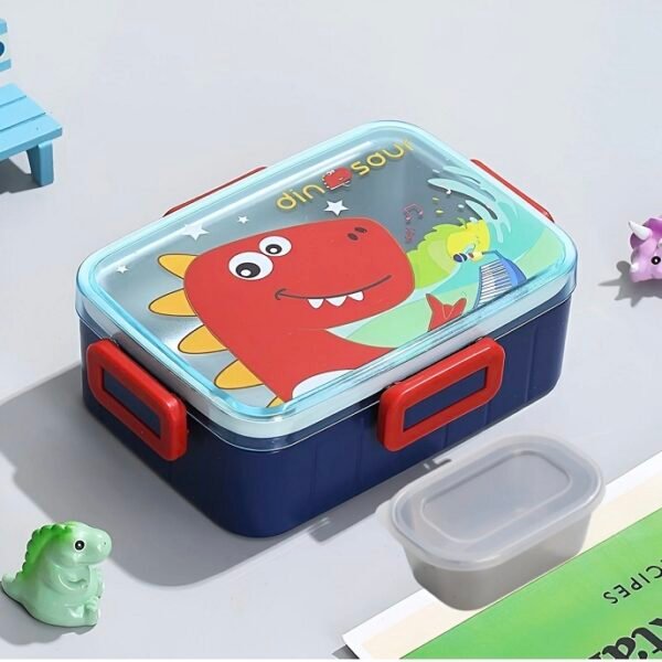 KIDS LUNCH BOX WITH SMALL SAUCE BOX