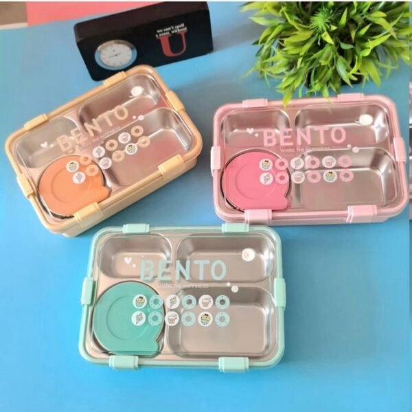 BENTO LUNCH BOX WITH 4 COMPARTMENT