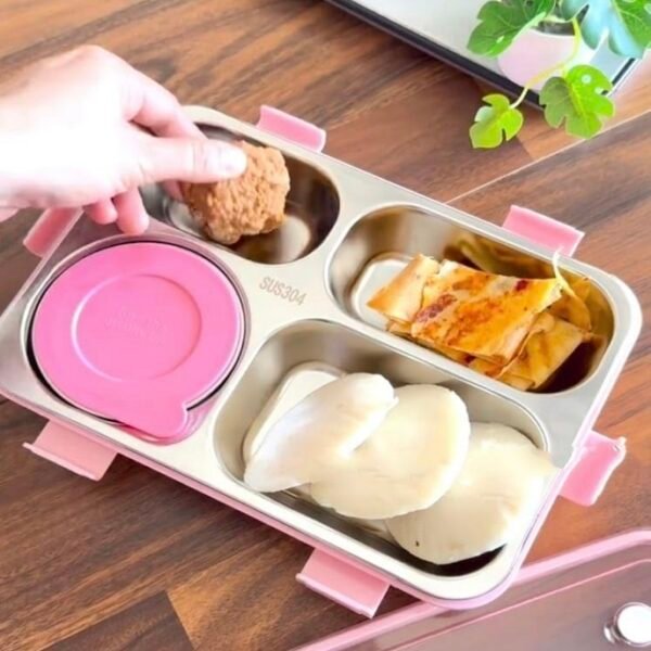 BENTO LUNCH BOX WITH 4 COMPARTMENT